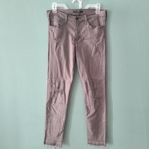 Flying Monkey Platinum Distressed Skinny Jeans Size 29